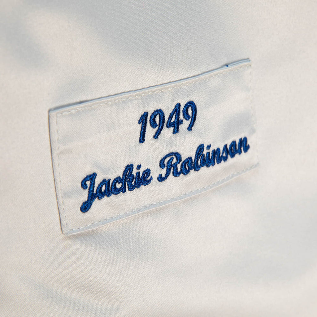 Jackie Robinson Brooklyn Dodgers MLB Mitchell & Ness Men White 1949 Authentic Jersey product image 4, provided for visual