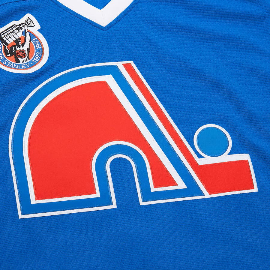 Joe Sakic Quebec Nordiques NHL Mitchell & Ness Men Light Blue 1992 Power Play Authentic Jersey product image 3, provided for