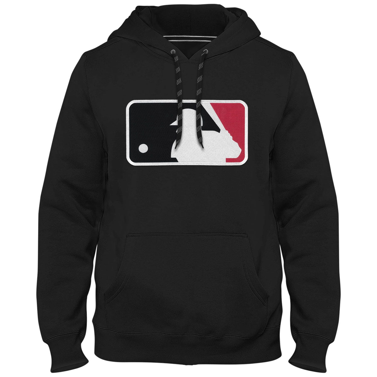 MLB Bulletin Men Black Express Twill Batter Logo Hoodie product image 1, provided for visual reference and product detail