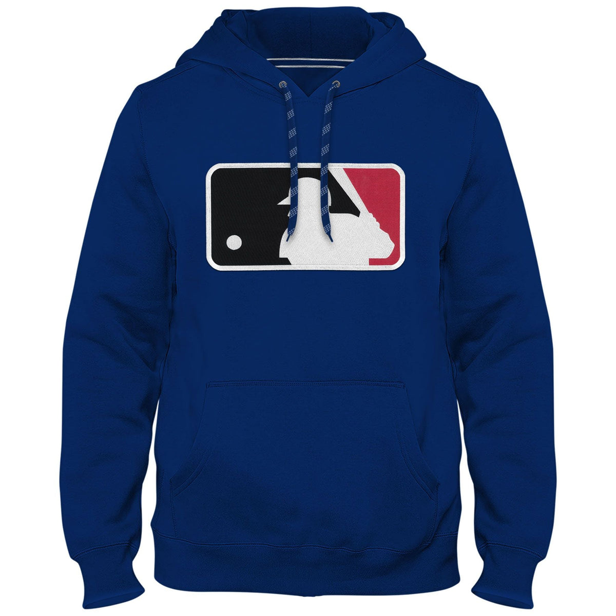 MLB Bulletin Men Royal Blue Express Twill Batter Logo Hoodie product image 1, provided for visual reference and product