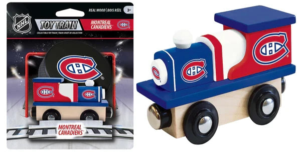 Montreal Canadiens NHL MasterPieces Wood Toy Train product image 2, provided for visual reference and product detail review