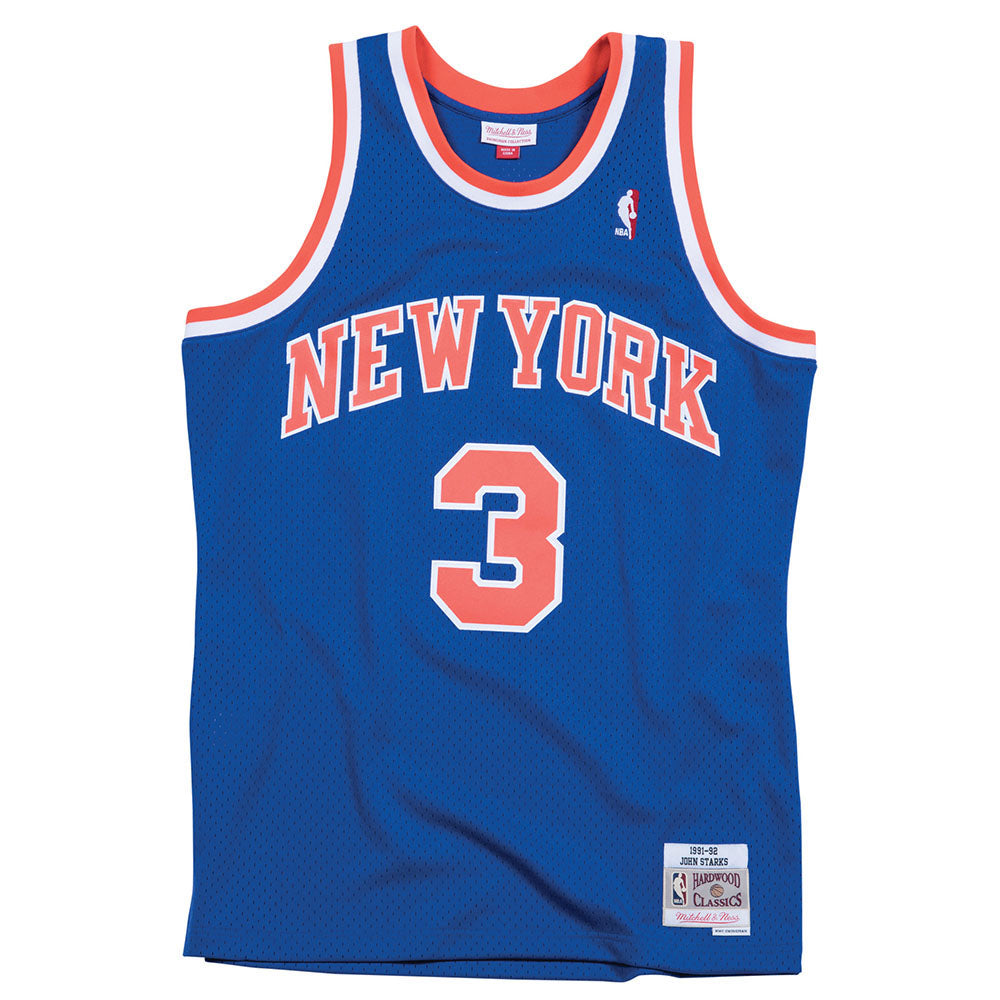 John Starks Mitchell & Ness 91-92 Road Swingman Jersey product image 2, provided for visual reference and product detail