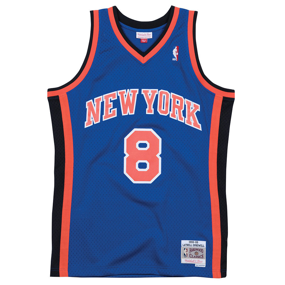 Latrell Sprewell Mitchell & Ness 98-99 Road Swingman Jersey product image 2, provided for visual reference and product
