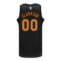 Jordan Clarkson Nike Black Statement Swingman Jersey product image 1, provided for visual reference and product detail review