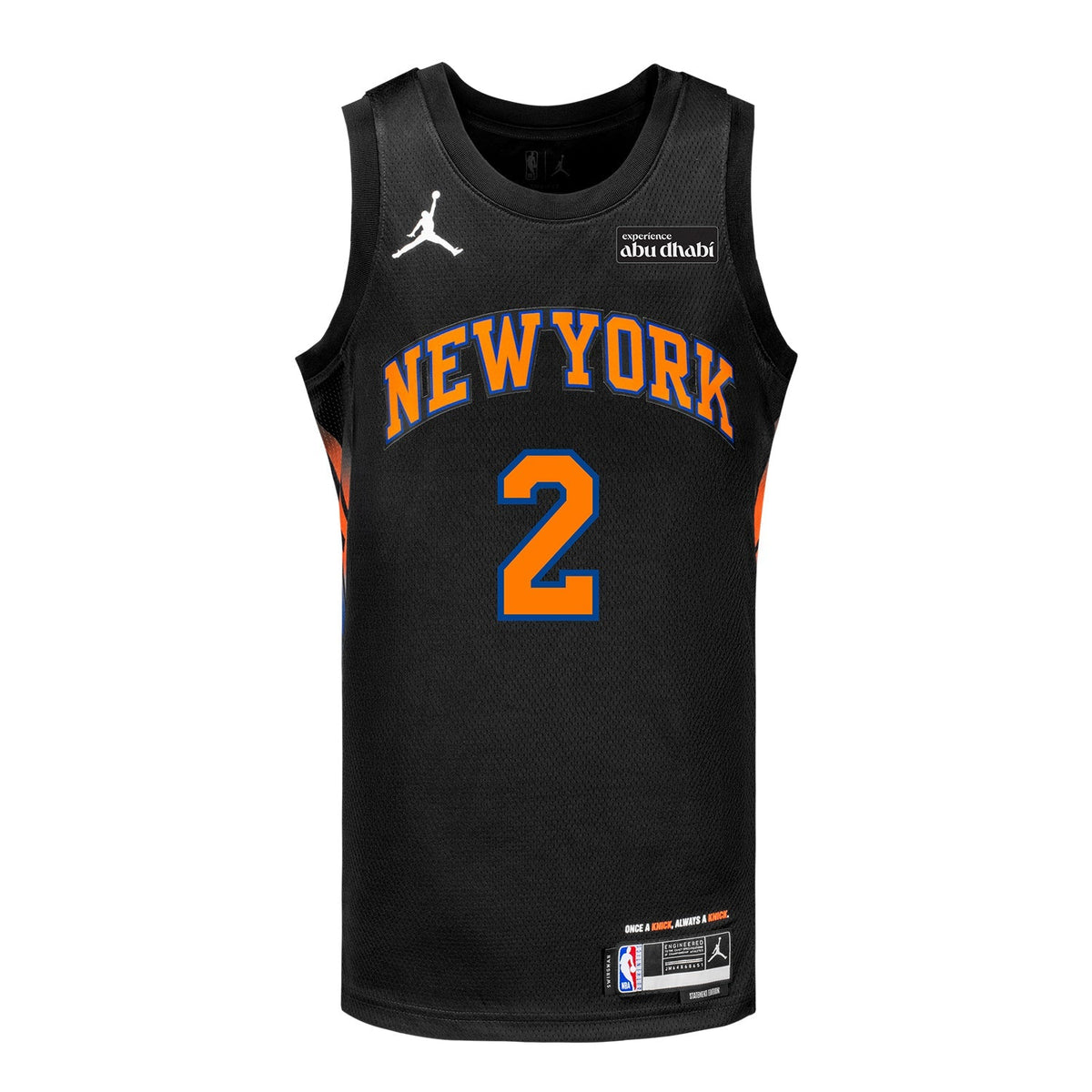 Miles McBride Nike Black Statement Swingman Jersey product image 2, provided for visual reference and product detail review