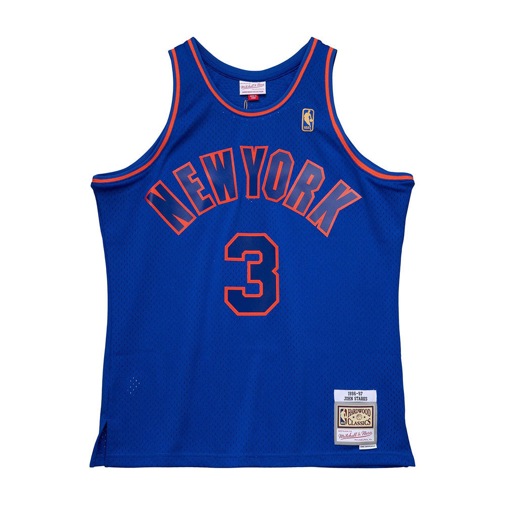 HWC Knicks Swingman Jersey John Starks 1996-97 Anniversary product image 2, provided for visual reference and product detail