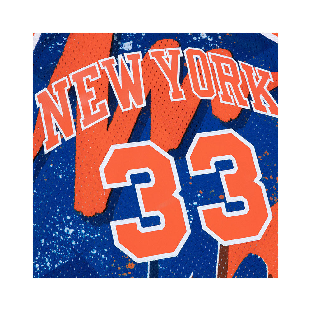 Mitchell & Ness Knicks Hyper Hoops Patrick Ewing #33 Swingman Jersey product image 4, provided for visual reference and