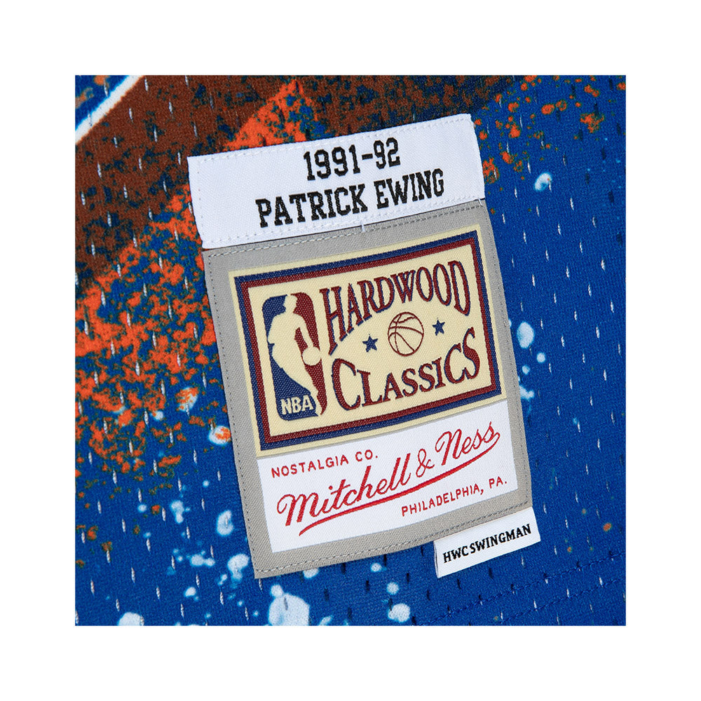 Mitchell & Ness Knicks Hyper Hoops Patrick Ewing #33 Swingman Jersey product image 3, provided for visual reference and