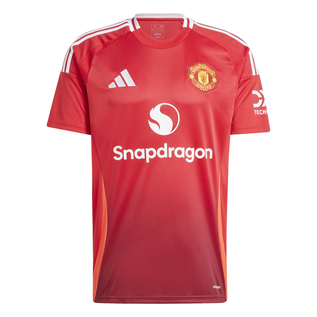 Manchester United FC EPL Adidas Men Red 2024/25 Replica Jersey product image 1, provided for visual reference and product