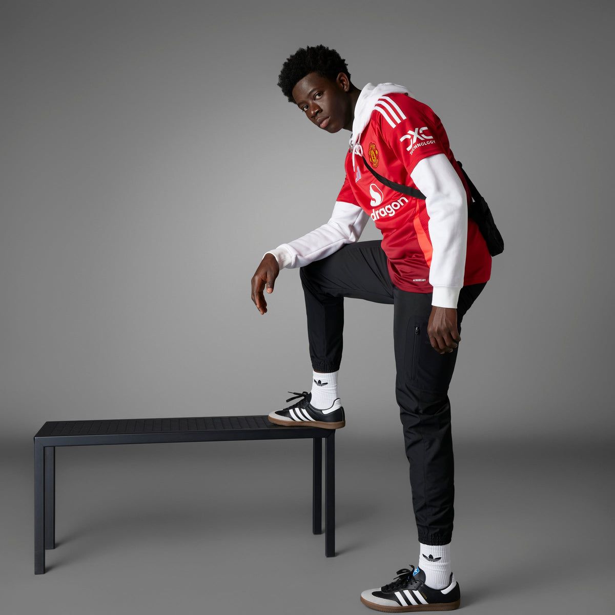 Manchester United FC EPL Adidas Men Red 2024/25 Replica Jersey product image 8, provided for visual reference and product