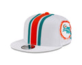 Miami Dolphins NFL New Era Men White 9Fifty Helmet Pack Snapback product image 1, provided for visual reference and product