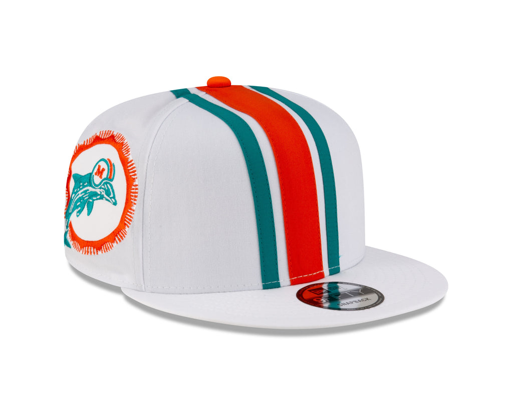 Miami Dolphins NFL New Era Men White 9Fifty Helmet Pack Snapback product image 3, provided for visual reference and product