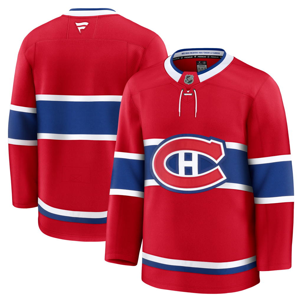 Montreal Canadiens NHL Fanatics Branded Men Red Premium Jersey product image 3, provided for visual reference and product