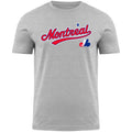 Montreal Expos MLB Bulletin Men Athletic Grey On the Road T-Shirt product image 1, provided for visual reference and product