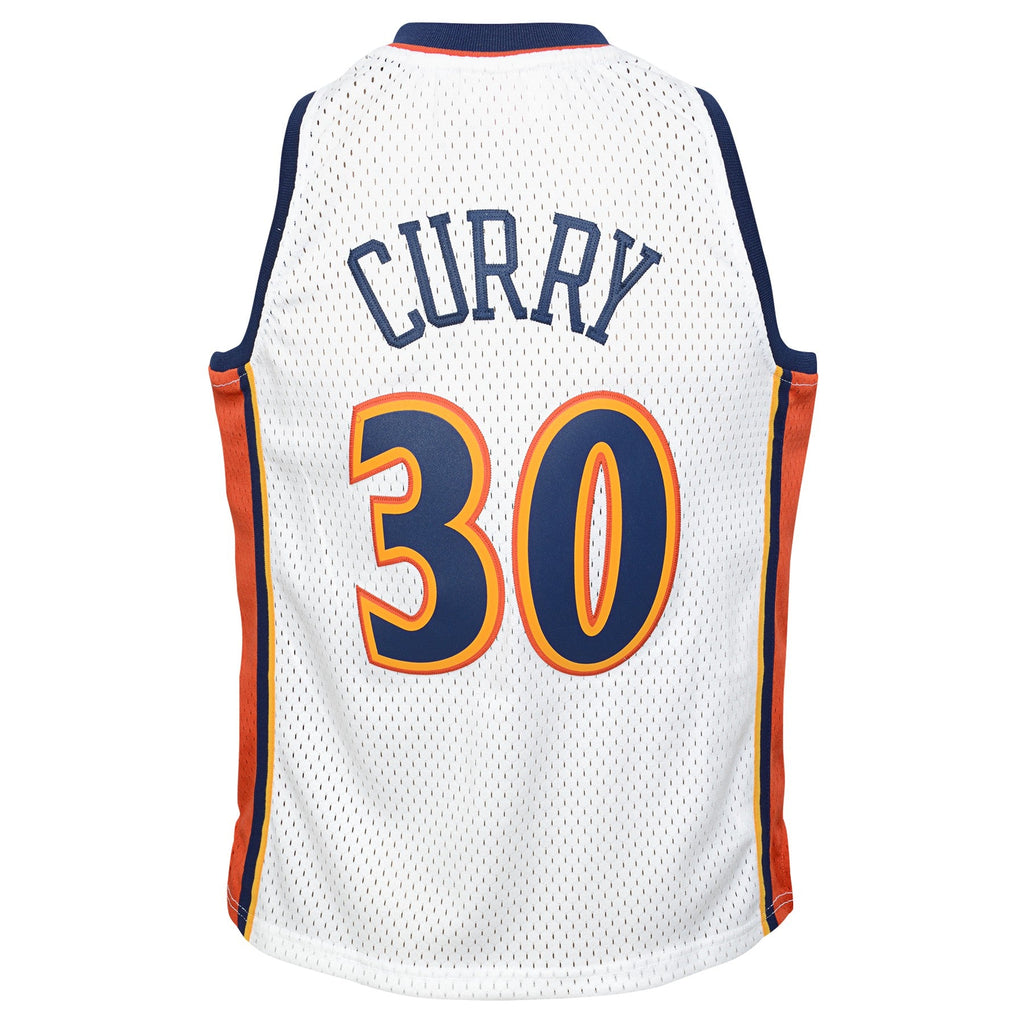 Stephen Curry Golden State Warriors Mitchell & Ness White 2009-10 Hardwood Classics Swingman Jersey product image 3,