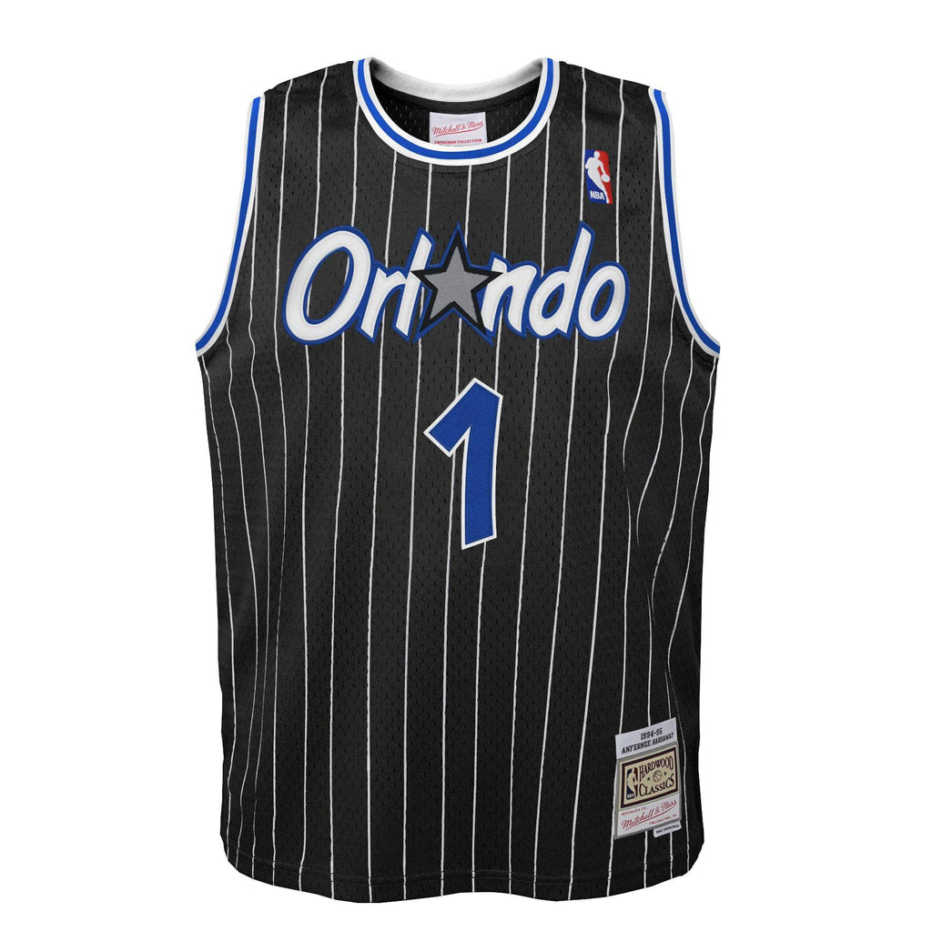 Orlando Magic Anfernee Penny Hardaway Mitchell & Ness 1994 NBA Black Hardwood Classic Swingman Jersey product image 2,