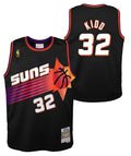 Phoenix Suns Jason Kidd Mitchell & Ness Black 1996-97 Hardwood Classics Swingman Jersey product image 1, provided for visual