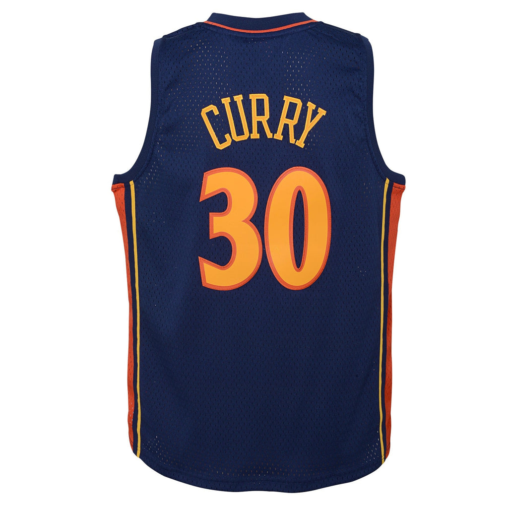 Stephen Curry Golden State Warriors Mitchell & Ness Navy Blue 2009-10 Hardwood Classics Swingman Jersey product image 3,