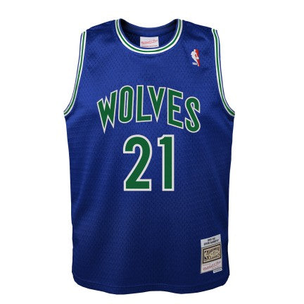 Minnesota Timberwolves Kevin Garnett Mitchell & Ness Blue 1995-96 Hardwood Classics Swingman Jersey product image 2,