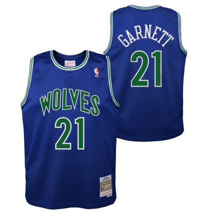 Minnesota Timberwolves Kevin Garnett Mitchell & Ness Blue 1995-96 Hardwood Classics Swingman Jersey product image 1,