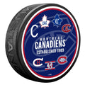 Montreal Canadiens NHL Heritage Textured Hockey Puck product image 1, provided for visual reference and product detail review