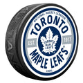 Toronto Maple Leafs NHL Gear Textured Hockey Puck product image 1, provided for visual reference and product detail review