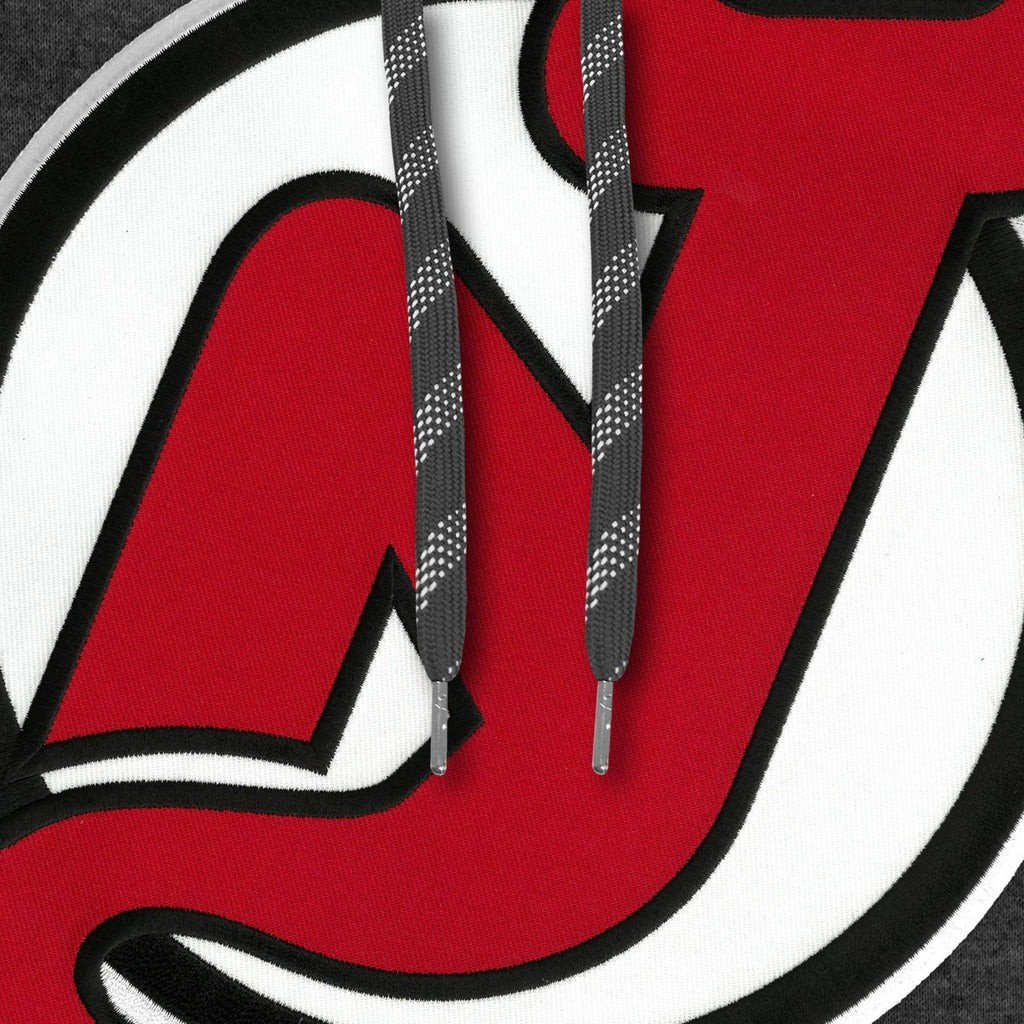 New Jersey Devils NHL Bulletin Men Black Express Twill Logo Hoodie product image 2, provided for visual reference and