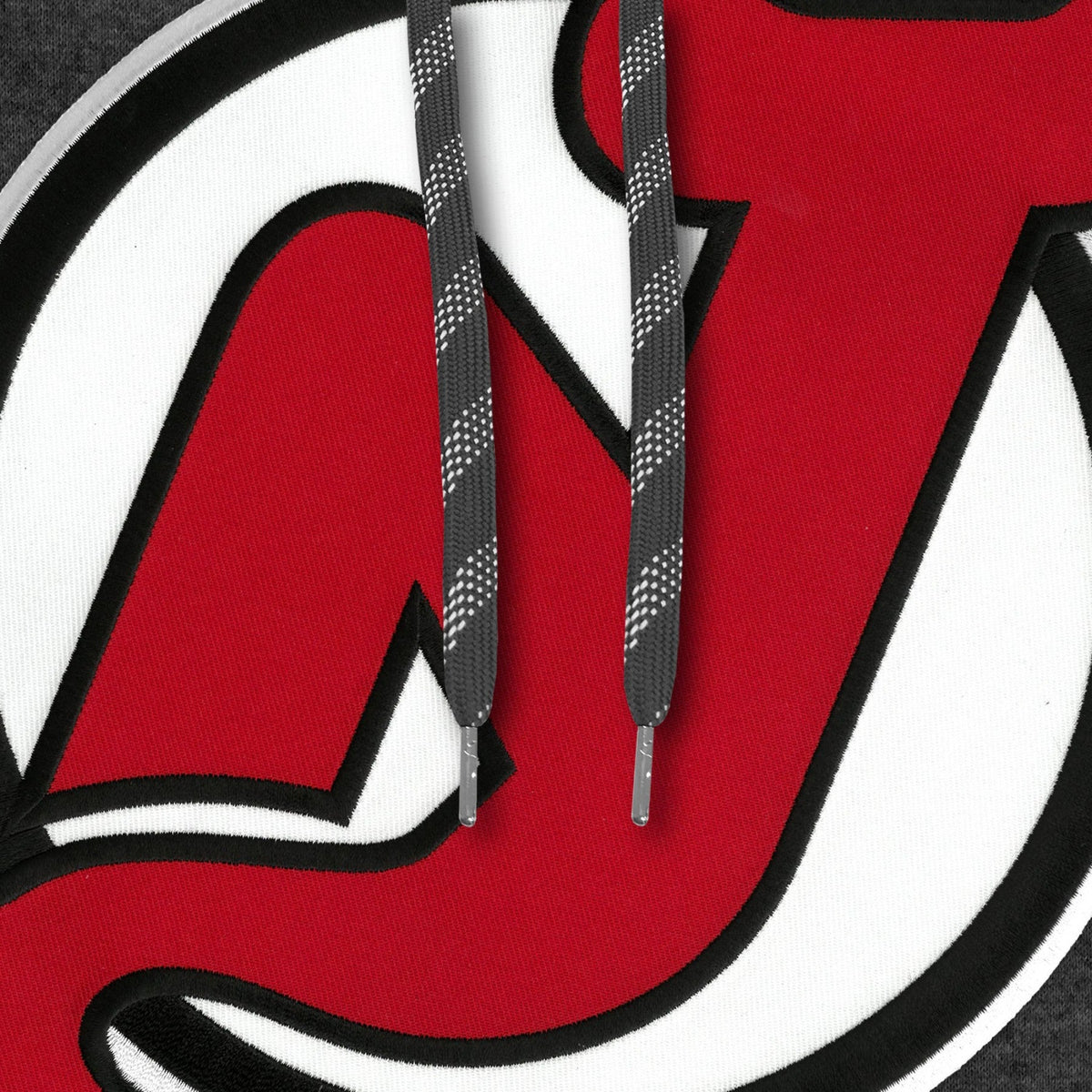 New Jersey Devils NHL Bulletin Men Black Express Twill Logo Hoodie product image 2, provided for visual reference and