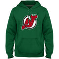 New Jersey Devils NHL Bulletin Men Green Express Twill Logo Hoodie product image 1, provided for visual reference and