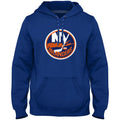New York Islanders NHL Bulletin Men Royal Blue Express Twill Logo Hoodie product image 1, provided for visual reference and
