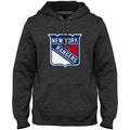 New York Rangers NHL Bulletin Men Charcoal Express Twill Logo Hoodie product image 1, provided for visual reference and