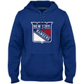 New York Rangers NHL Bulletin Men Royal Blue Express Twill Logo Hoodie product image 1, provided for visual reference and