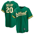 Athletics #20 Zack Gelof Player Green Home Replica Baseball product image 1