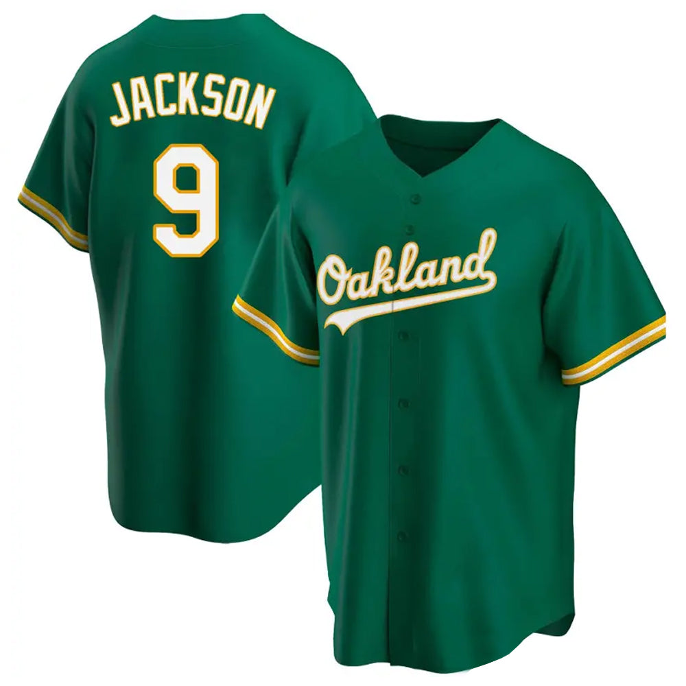 Athletics #9 Reggie Jackson Player Green Replica Kelly Game product image 1