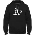 Oakland Athletics MLB Bulletin Men Black Express Twill Logo Hoodie product image 1, provided for visual reference and