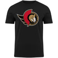 Ottawa Senators NHL Bulletin Men Black Primary Logo T-Shirt product image 1, provided for visual reference and product