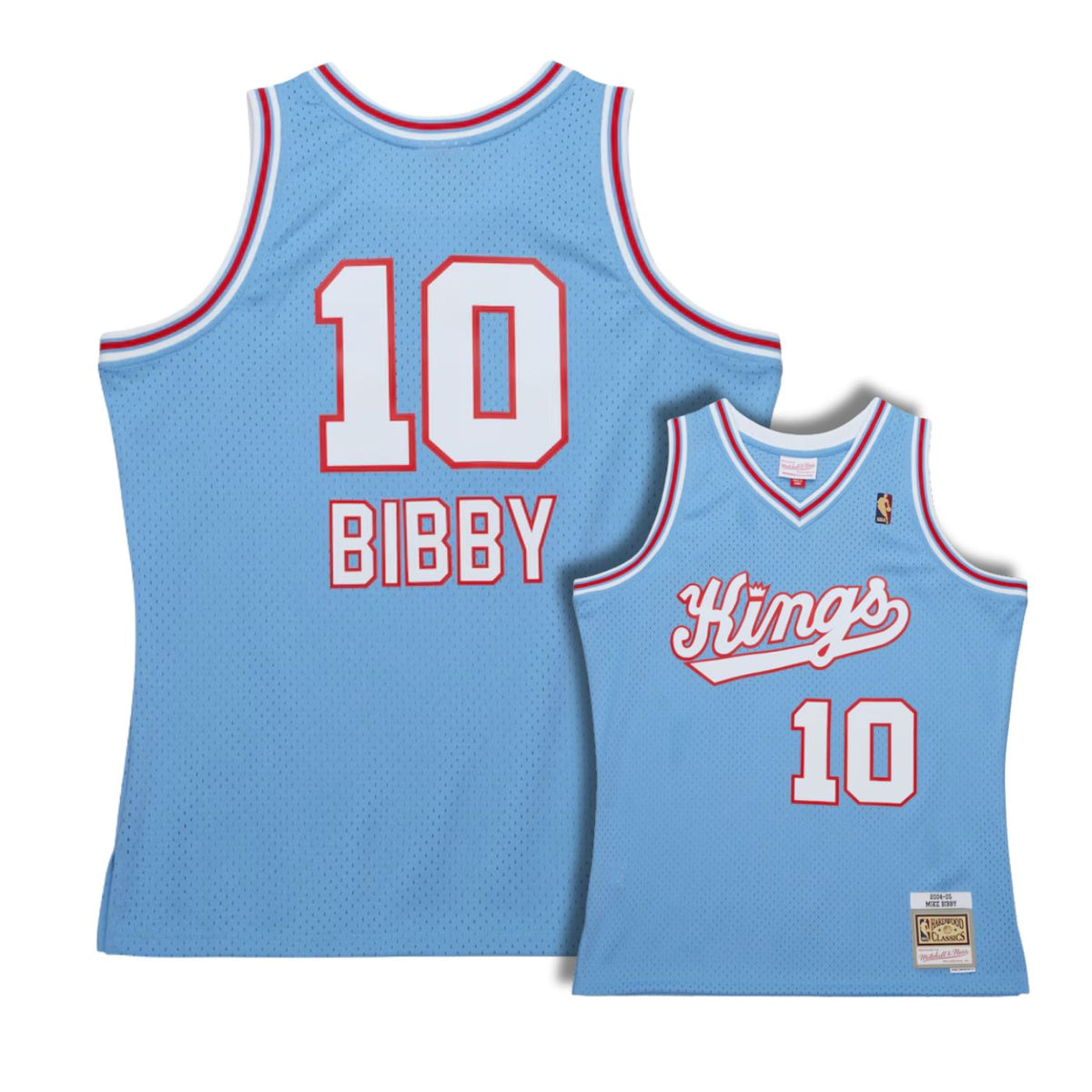 Sacramento Kings Mike Bibby Blue 2004-05 Hardwood Classics Swingman Jersey product image 1, provided for visual reference