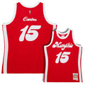 Memphis Grizzlies Vince Carter Red 2016-17 Hardwood Classics Swingman Jersey product image 1, provided for visual reference
