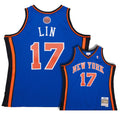 New York Knicks Jeremy Lin Royal 2011-12 Hardwood Classics Swingman Jersey product image 1, provided for visual reference