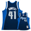 Dallas Mavericks Dirk Nowitzki Navy 2011-12 Hardwood Classics Swingman Jersey product image 1, provided for visual reference