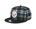 Pittsburgh Steelers NFL New Era Men Black 9Fifty Sideline Snapback product image 1, provided for visual reference and