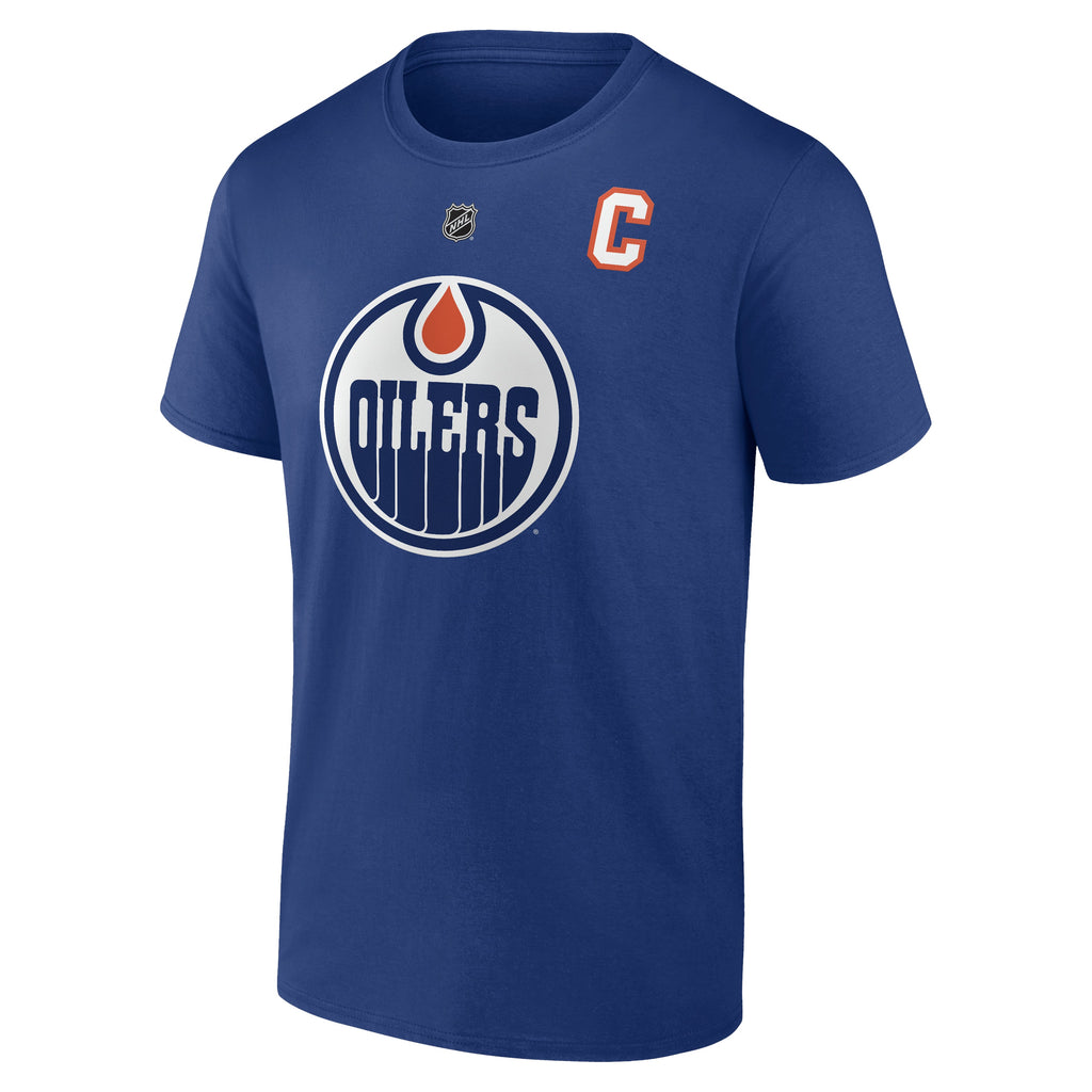 Connor Mcdavid Edmonton Oilers NHL Fanatics Branded Men Royal Blue Authentic T-Shirt product image 2, provided for visual