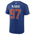 Connor Mcdavid Edmonton Oilers NHL Fanatics Branded Men Royal Blue Authentic T-Shirt product image 1, provided for visual