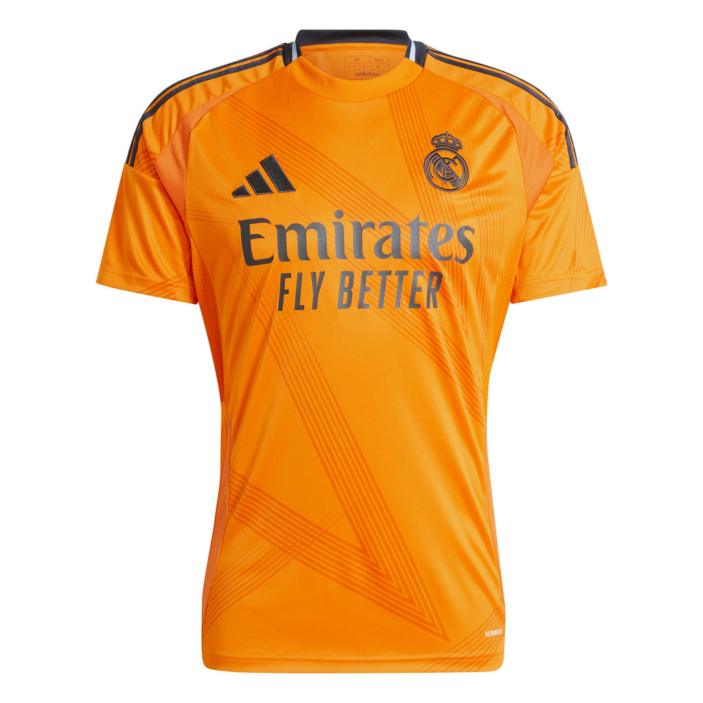 Real Madrid La Liga Adidas Men Orange 2024/25 Replica Away Jersey product image 1, provided for visual reference and product