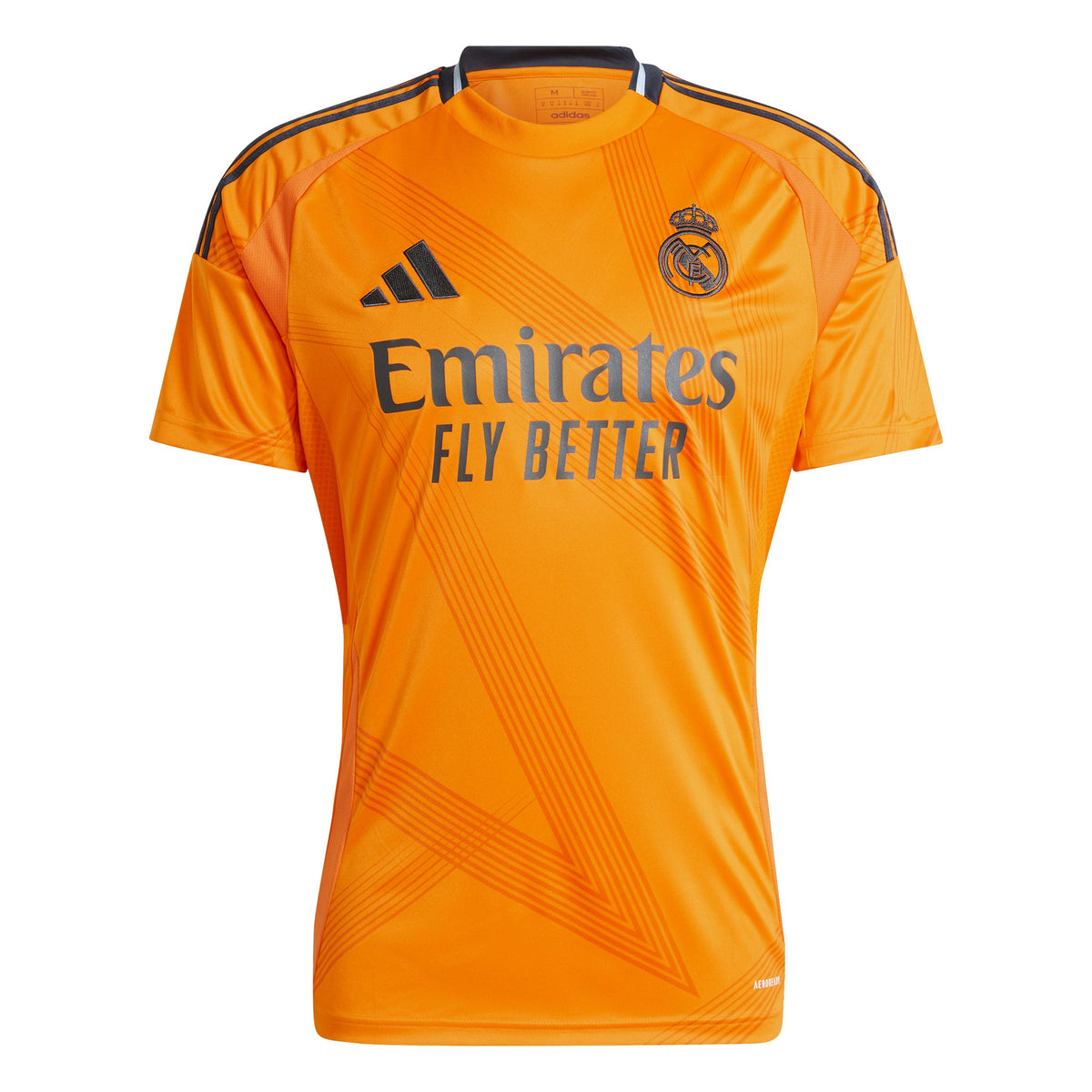 Real Madrid La Liga Adidas Men Orange 2024/25 Replica Away Jersey product image 1, provided for visual reference and product