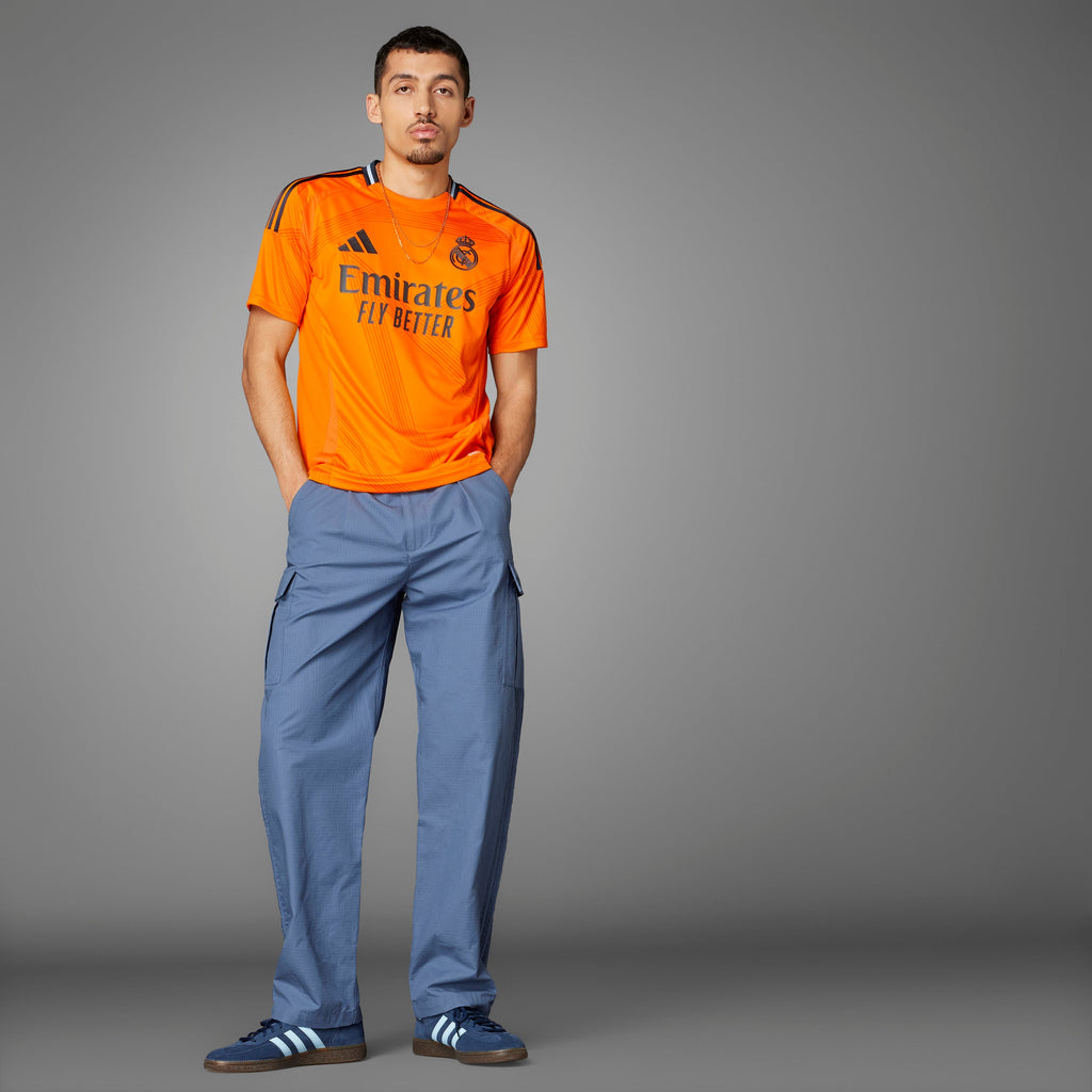 Real Madrid La Liga Adidas Men Orange 2024/25 Replica Away Jersey product image 4, provided for visual reference and product
