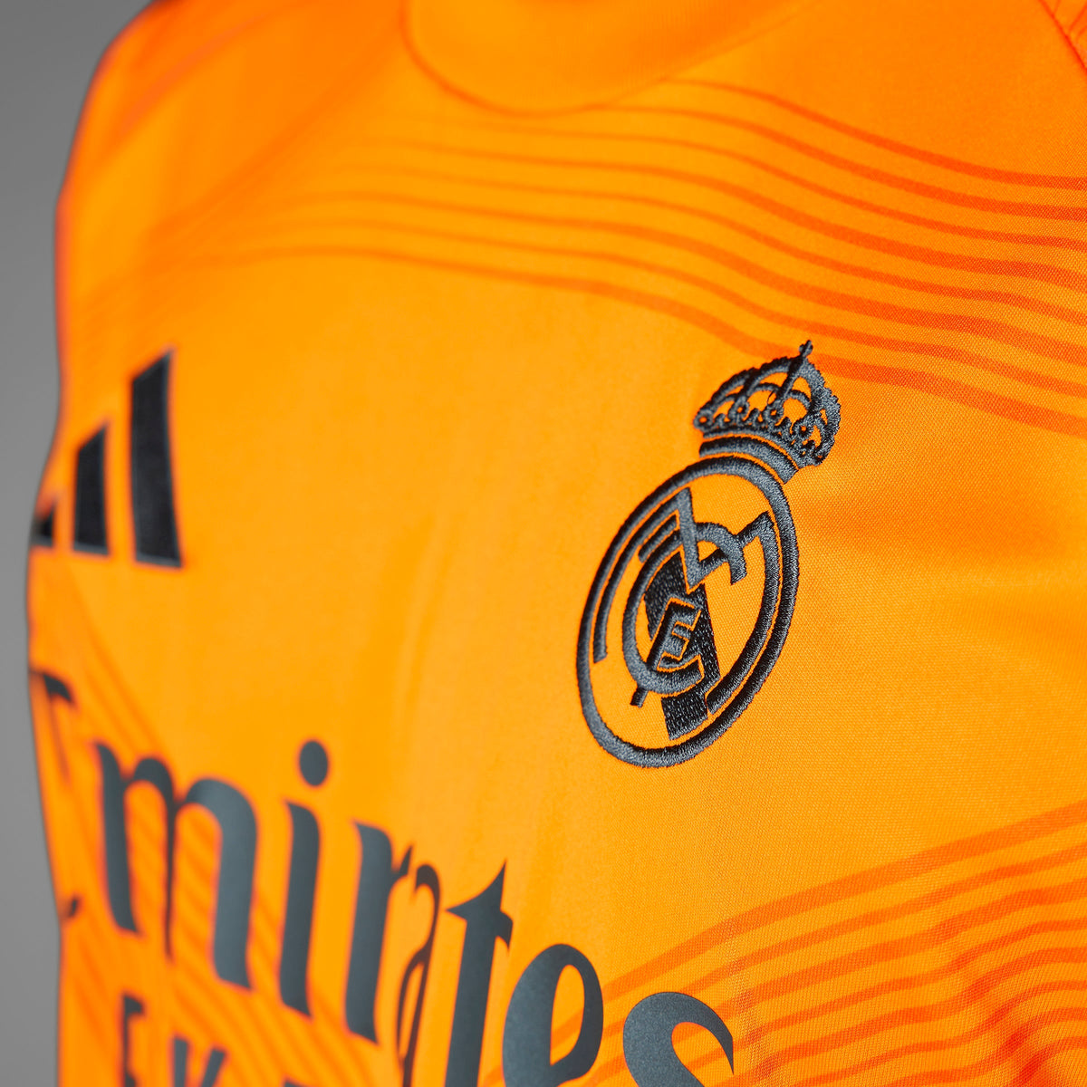 Real Madrid La Liga Adidas Men Orange 2024/25 Replica Away Jersey product image 10, provided for visual reference and
