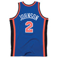 Mitchell & Ness Knicks 1998 Larry Johnson Road Jersey product image 1, provided for visual reference and product detail