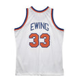 Patrick Ewing Mitchell & Ness 1985 White Swingman Jersey product image 1, provided for visual reference and product detail