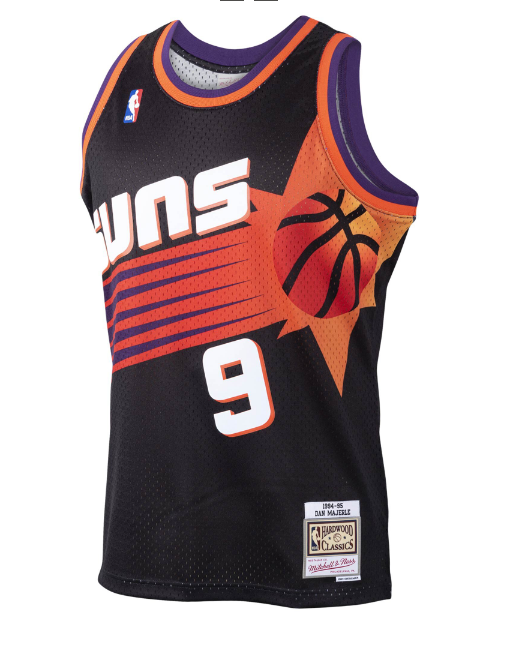Phoenix Suns Dan Marjerle Mitchell & Ness Black Hardwood Classics Swingman Jersey for Men product image 2, provided for